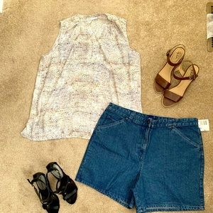 Woman’s sleeveless blouse